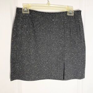 90s Express Tweed Mini Skirt Vintage Gray JR 9/10